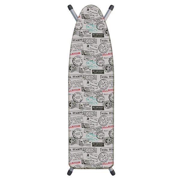 Westex Westex IB0328 15 x 54 in. Laundry Solutions by Travel Stamps Deluxe Triple Layer Extra-Thick Ironing Board Cover & Pad; Grey IB0328